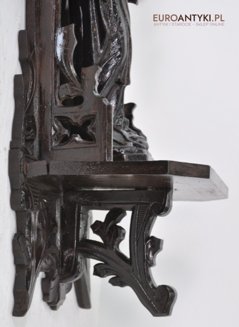 Gotycka kapliczka antyczna z Matką boską. Prawdziwy antyk Grunderzeit.