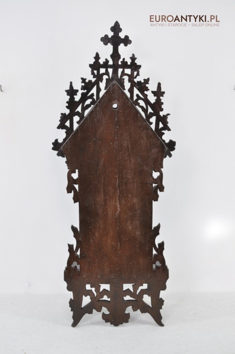 Gotycka kapliczka antyczna z Matką boską. Prawdziwy antyk Grunderzeit.