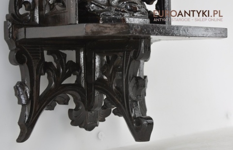 Gotycka kapliczka antyczna z Matką boską. Prawdziwy antyk Grunderzeit.