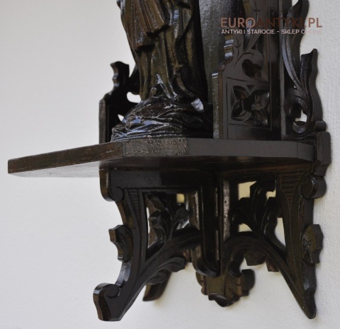 Gotycka kapliczka antyczna z Matką boską. Prawdziwy antyk Grunderzeit.