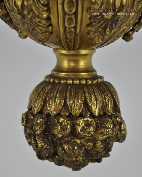 Ludwik XVI pałacowy żyrandol pozłacany. Styl francuski. Antyk Unikat.