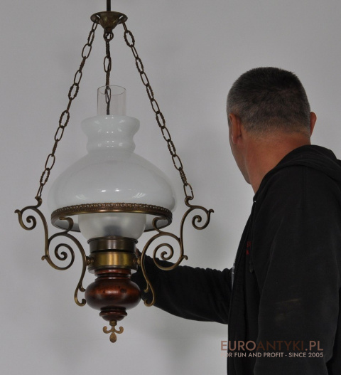 RUSTYKALNA KLASYCZNA STARA LAMPA DO GANKU GANKA HOLU WIATROŁAPU LAMPKA WISZĄCA RUSTIC DESIGN