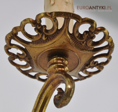 SECESYJNE KINKIETY LAMPKI LAMPY NA ŚCIANE Z MOSIĄDZU SECESJA ZŁOTE ZŁOTY KOLOR STARE ZŁOTO