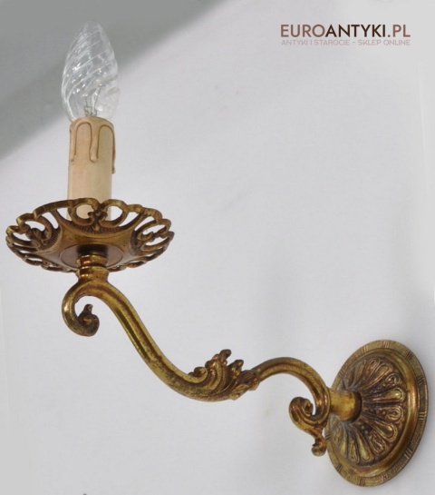 SECESYJNE KINKIETY LAMPKI LAMPY NA ŚCIANE Z MOSIĄDZU SECESJA ZŁOTE ZŁOTY KOLOR STARE ZŁOTO