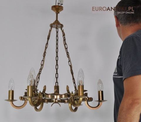 STARY ŻYRANDOL ART DECO SPACE AGE VINTAGE LAMPA ANTYK