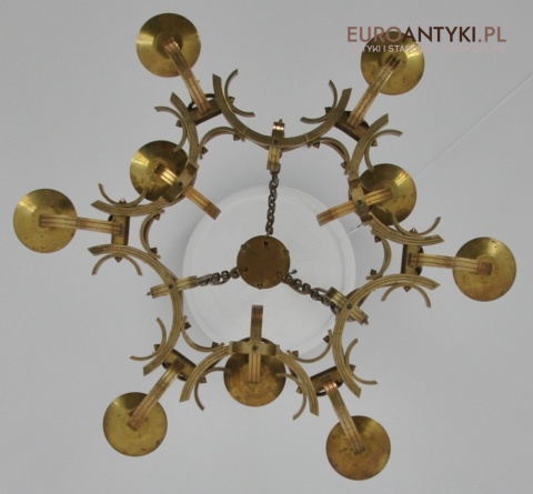 STARY ŻYRANDOL ART DECO SPACE AGE VINTAGE LAMPA ANTYK