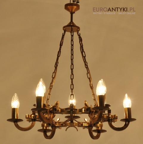 STARY ŻYRANDOL ART DECO SPACE AGE VINTAGE LAMPA ANTYK