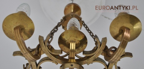 STARY ŻYRANDOL ART DECO SPACE AGE VINTAGE LAMPA ANTYK