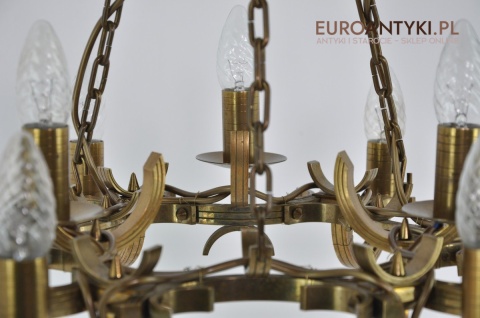 STARY ŻYRANDOL ART DECO SPACE AGE VINTAGE LAMPA ANTYK