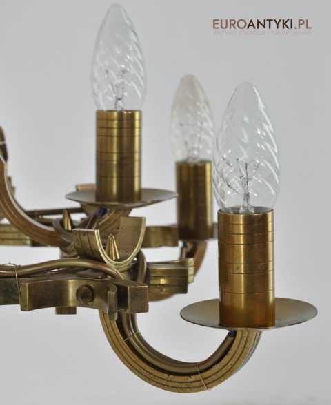 STARY ŻYRANDOL ART DECO SPACE AGE VINTAGE LAMPA ANTYK