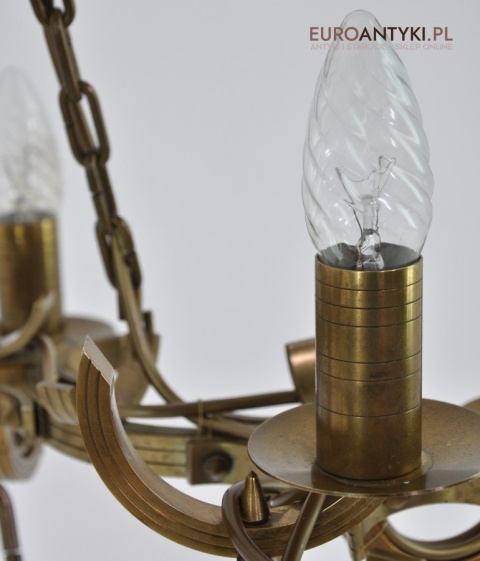 STARY ŻYRANDOL ART DECO SPACE AGE VINTAGE LAMPA ANTYK