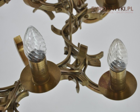 STARY ŻYRANDOL ART DECO SPACE AGE VINTAGE LAMPA ANTYK