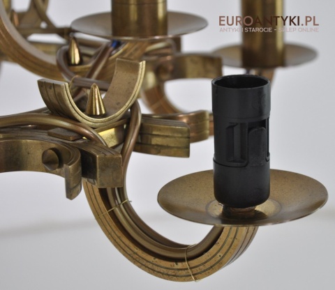 STARY ŻYRANDOL ART DECO SPACE AGE VINTAGE LAMPA ANTYK