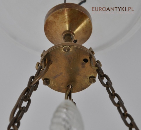 STARY ŻYRANDOL ART DECO SPACE AGE VINTAGE LAMPA ANTYK