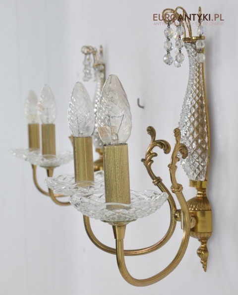 2 stare lampy ścienne