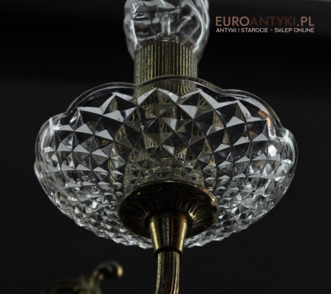 Stary duży żyrandol salonowy vintage retro rustic
