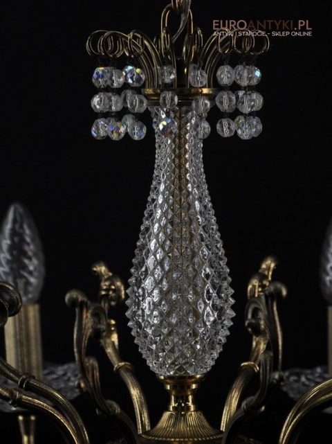 Stary duży żyrandol salonowy vintage retro rustic