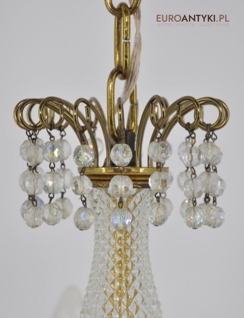 Stary duży żyrandol salonowy vintage retro rustic