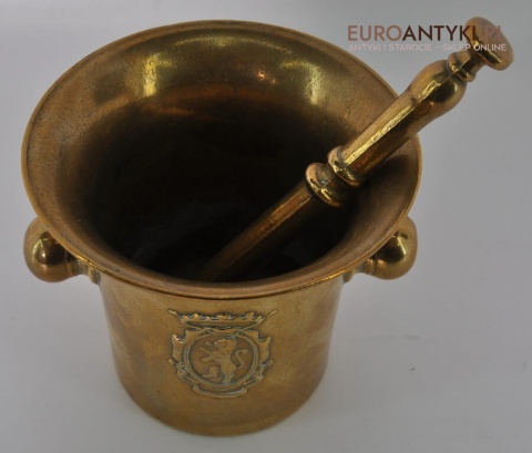 moźdźierz z mosiądzu