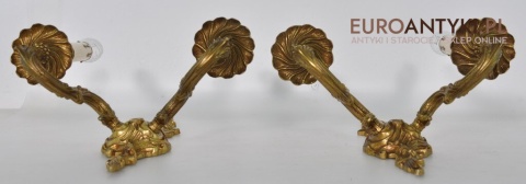 kinkiety stare złoto