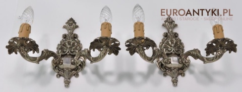 srebrne lampy salonowe