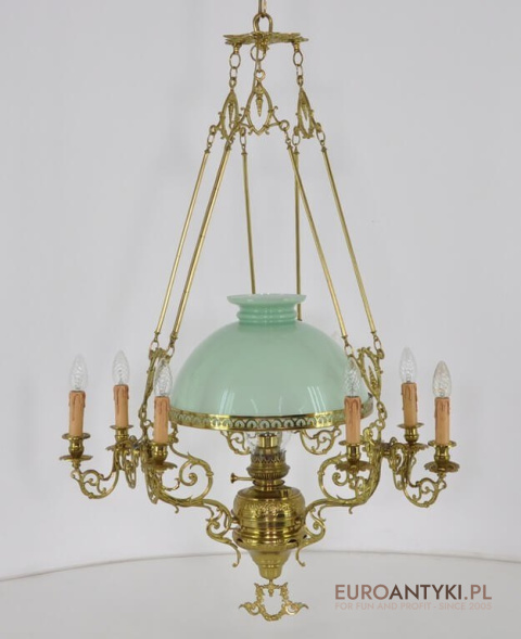 Secesyjna lampa pałacowa. Antyk do salonu. Secesja Art Nouveau Jugendstil