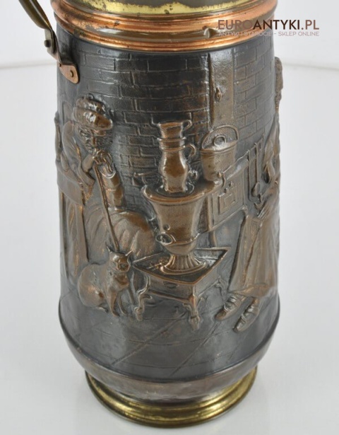 miedziana scenka rodzajowa