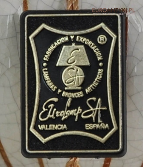 sygnowanie starego żyrandola