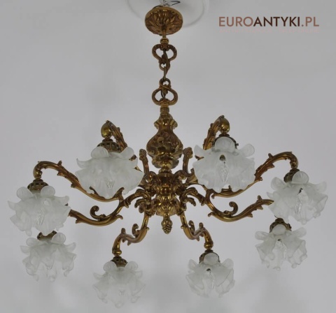 Pałacowy żyrandol Ludwik XVI antyk luksusowy żyrandol salonowy do pałacu zamku