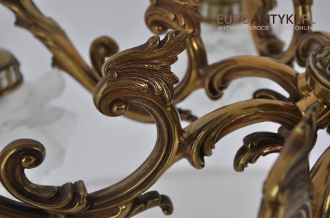 Pałacowy żyrandol Ludwik XVI antyk luksusowy żyrandol salonowy do pałacu zamku