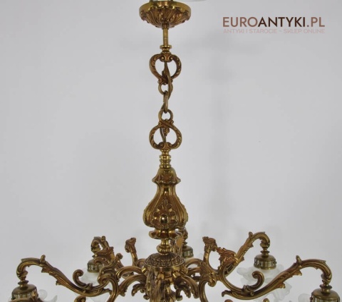 Pałacowy żyrandol Ludwik XVI antyk luksusowy żyrandol salonowy do pałacu zamku