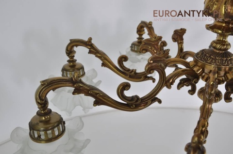Pałacowy żyrandol Ludwik XVI antyk luksusowy żyrandol salonowy do pałacu zamku