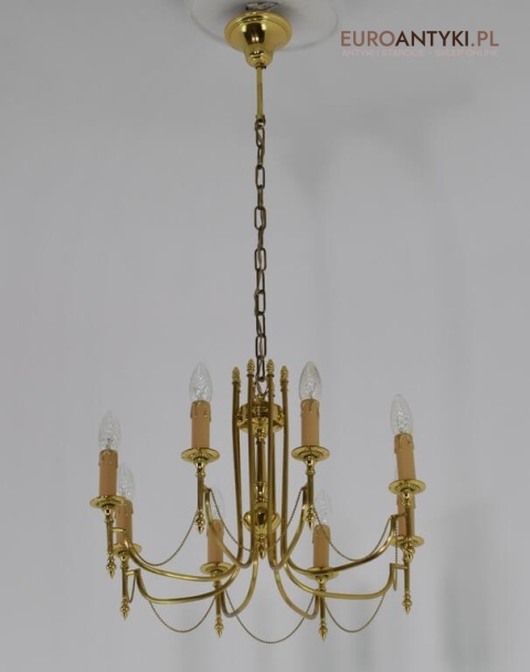 żyrandol mosiądz