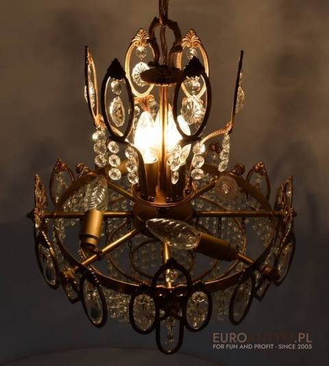 lampa kryształowa wisząca