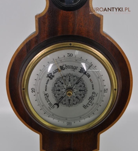 Stacja pogody vintage retro. Barometr termometr higrometr.