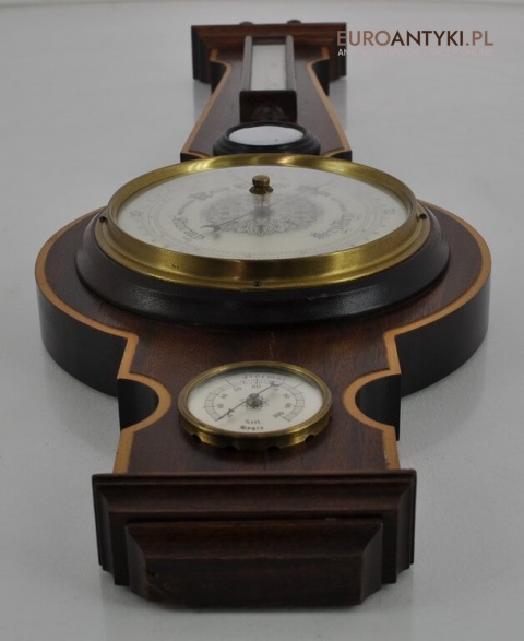 Stacja pogody vintage retro. Barometr termometr higrometr.