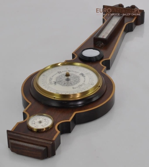 Stacja pogody vintage retro. Barometr termometr higrometr.