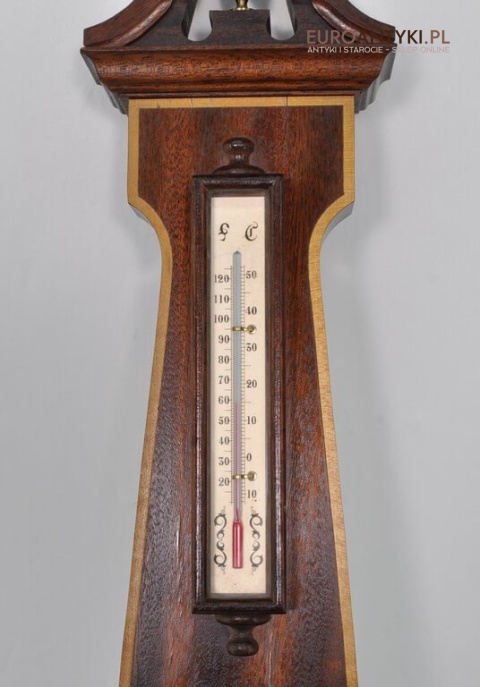 Stacja pogody vintage retro. Barometr termometr higrometr.