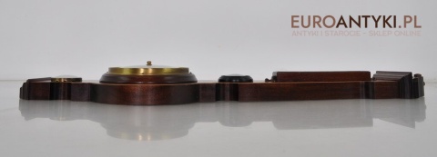 Stacja pogody vintage retro. Barometr termometr higrometr.