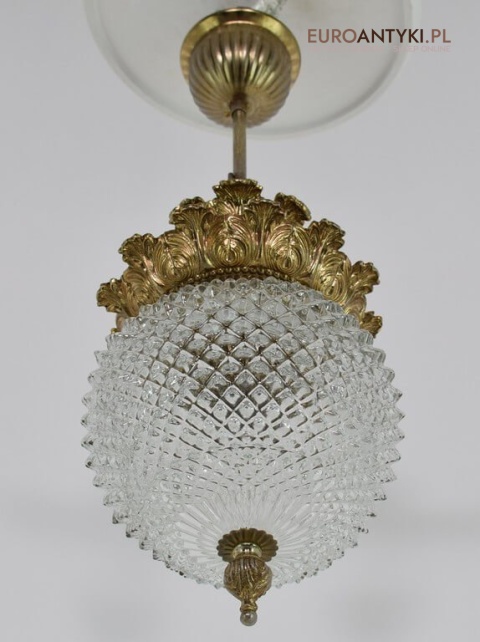 rustykalna okrągła lampa