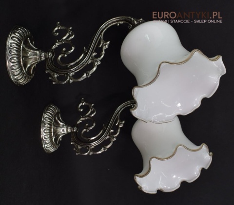 srebrne kinkiety do łazienki