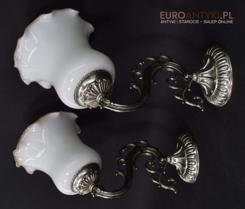 srebrne kinkiety do ganka