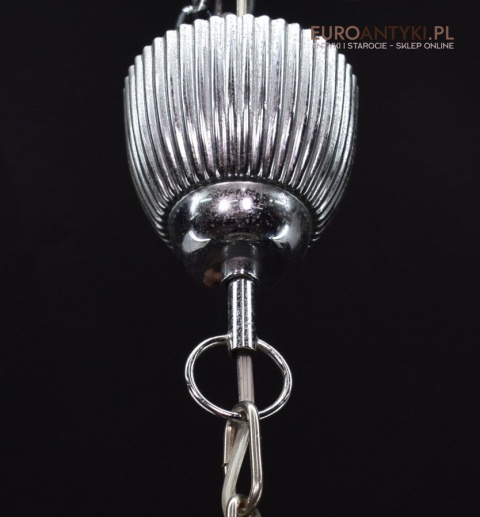 Żyrandol shabby chic glamour z koralików. Lampa sufitowa meduza. Oświetlenie vintage retro.