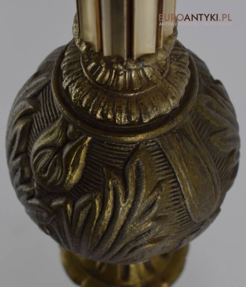 Barokowa lampa podłogowa do pałacowego salonu. Pałacowe antyki barokowe rokokowe.