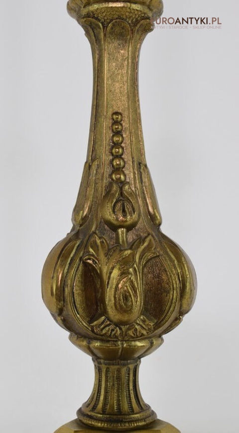 Barokowa lampa podłogowa do pałacowego salonu. Pałacowe antyki barokowe rokokowe.