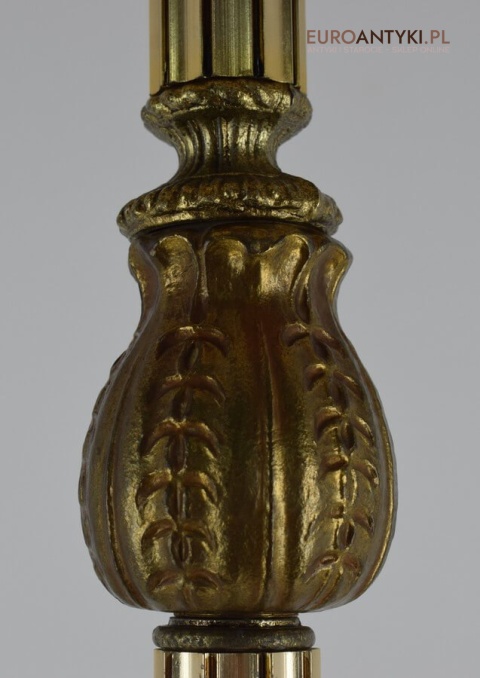 Barokowa lampa podłogowa do pałacowego salonu. Pałacowe antyki barokowe rokokowe.