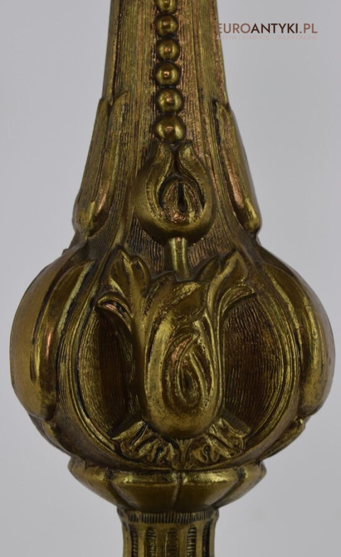 Barokowa lampa podłogowa do pałacowego salonu. Pałacowe antyki barokowe rokokowe.