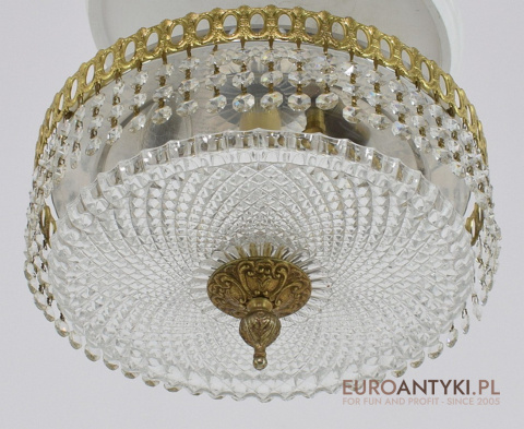 Ekskluzywny plafon kryształowy lampa sufitowa vintage retro. (nr.65)