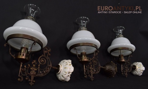 Kinkiety do dworu. Lampki ścienne dworskie. Antyki i dekoracje