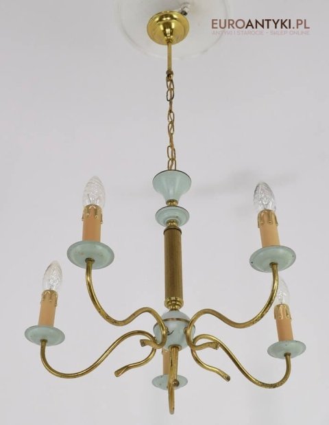 Stary żyrandol empire. Lampa sufitowa vintage retro.